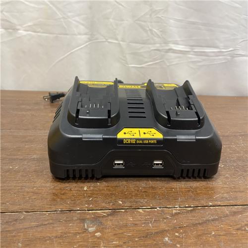 AS-ISDEWALT 12-Volt to 20-Volt MAX Lithium-Ion Dual Port Jobsite Fast Charging Station