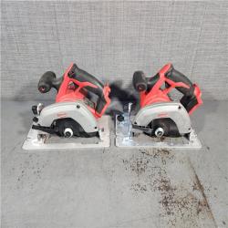 HOUSTON LOCATION - AS-IS (2) Milwaukee 2630-20 M18 Cordless 6-1/2 Circular Saw Bare Tool Only - All