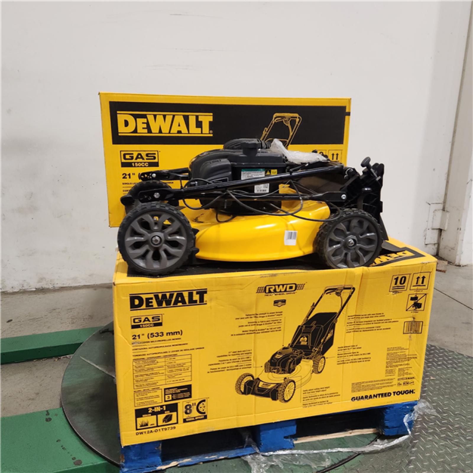 Dallas Location - As-Is Dewalt DW12A-O1T9739 Gas Lawn Mower(Lot Of 4)