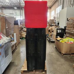 Phoenix Location 72 HDX 27 Gal. Tough Storage Tote in Black and Red