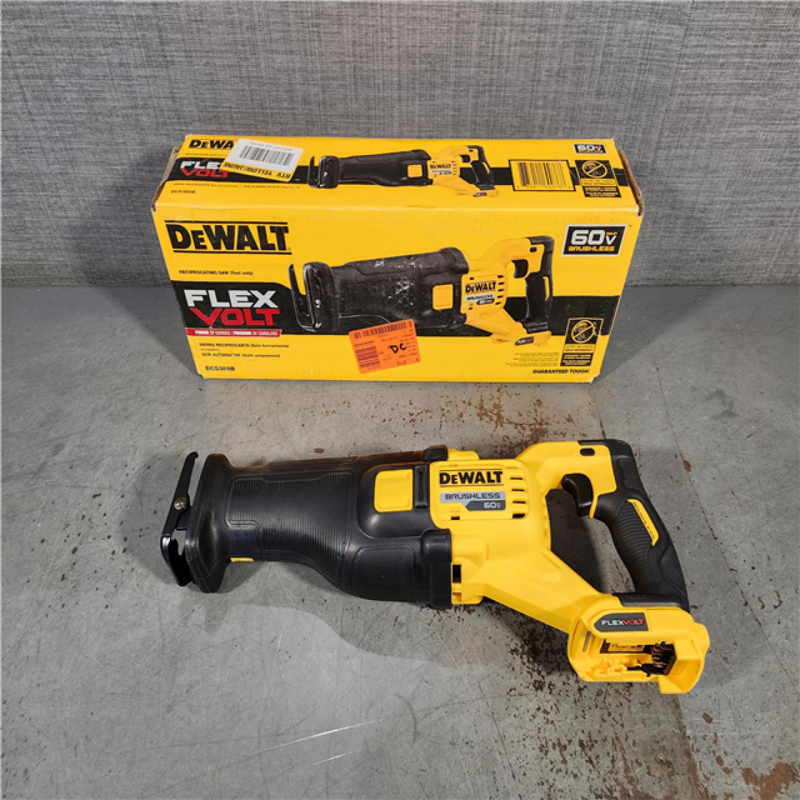 HOUSTON LOCATION - AS-IS DeWalt DCS389B FLEXVOLT 60V MAX Cordless Brushless Reciprocating Saw (Tool-Only)