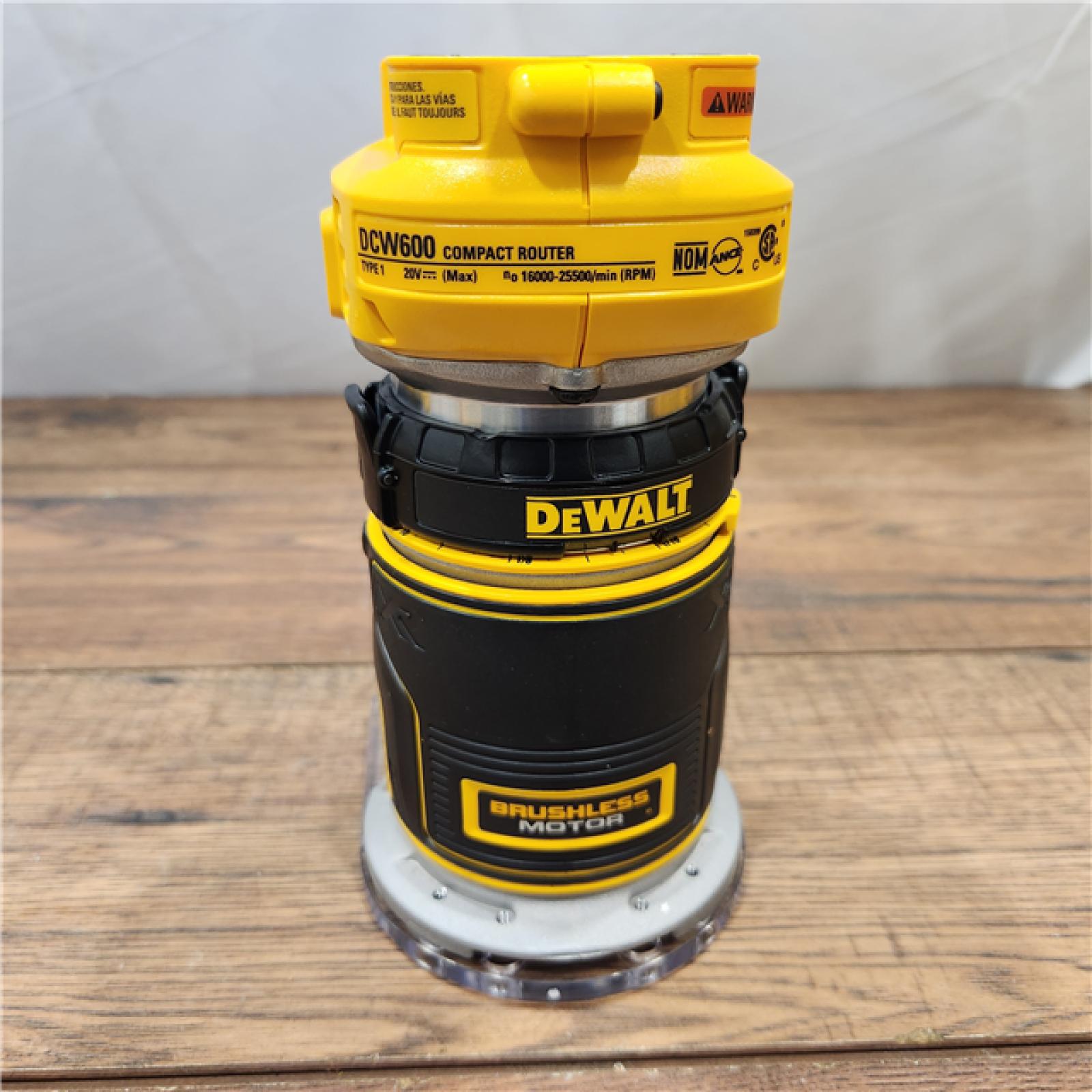 AS-IS Dewalt 20V MAX XR Brushless Cordless Compact Router (Tool Only)