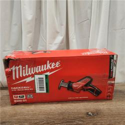 AS-IS Milwaukee 2420-21 - M12 Fuel Hackzall 1/2  12V 1.5Ah Cordless Straight Handle Reciprocating Saw Kit