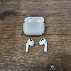 AS-IS Apple - AirPods (3rd generation) with Lightning Charging Case - White