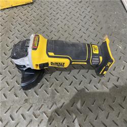 Houston location AS-IS DeWalt DCG405B 20V Max XR 4.5-Inch Slide Switch Small Angle Grinder (Tool Only)