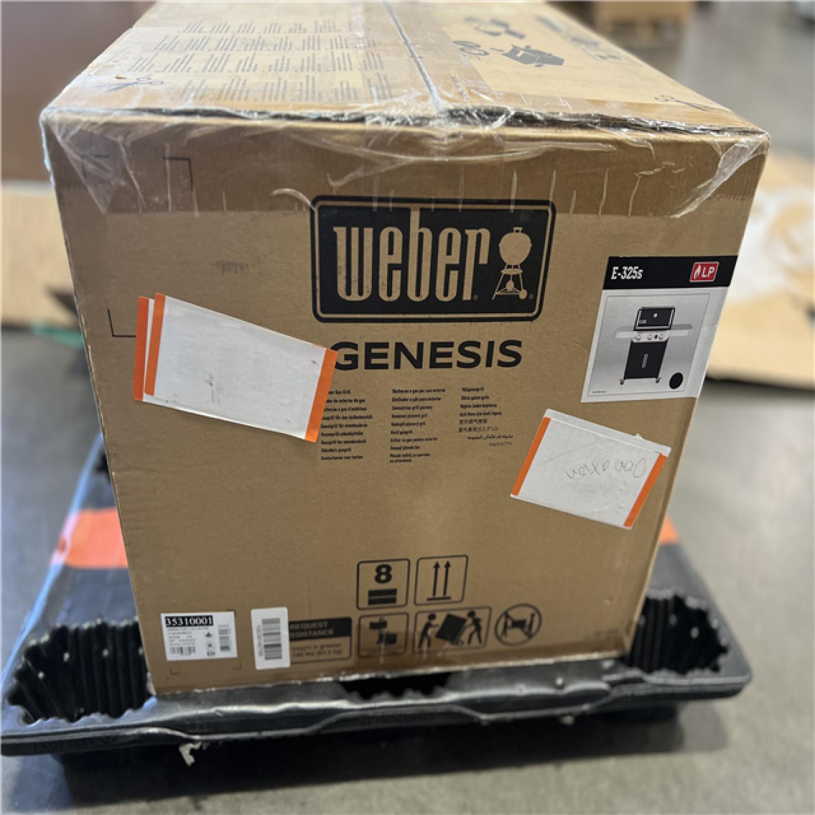 DALLAS LOCATION - Weber Genesis E-325s 3-Burner Liquid Propane Gas Grill in Black with Built-In Thermometer
