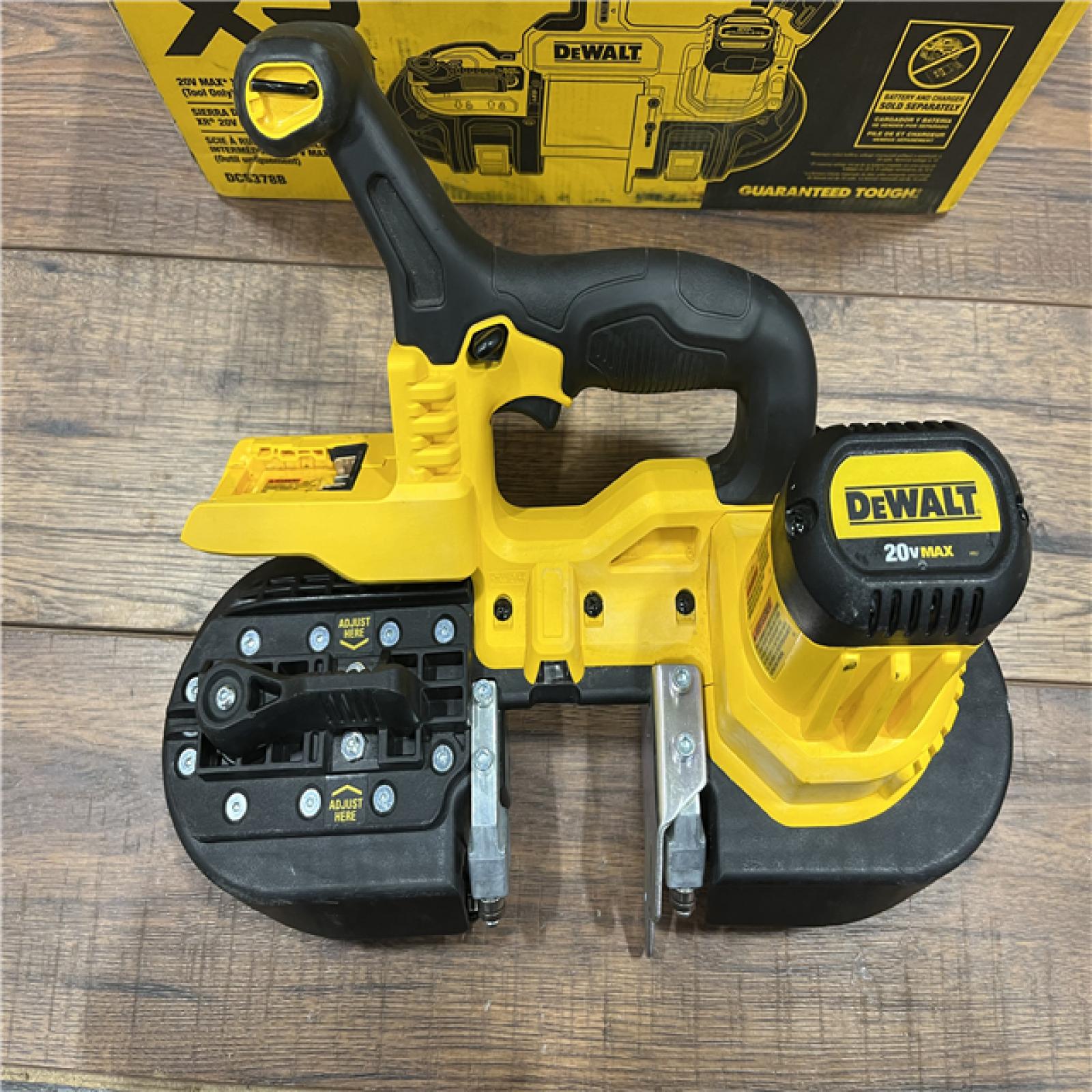 AS-IS DEWALT 20-Volt MAX 3-3/8 in. Cordless Brushless Bandsaw (Tool-Only)