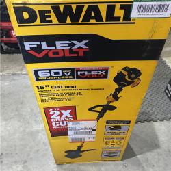 Houston location AS-IS BRUSHLESS STRING TRIMMER Dewalt Flexvolt 60v