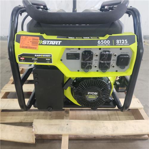 Houston Location - AS-IS Ryobi Easy Start 6,500 Running Watts 8,125 Starting Watts Generator