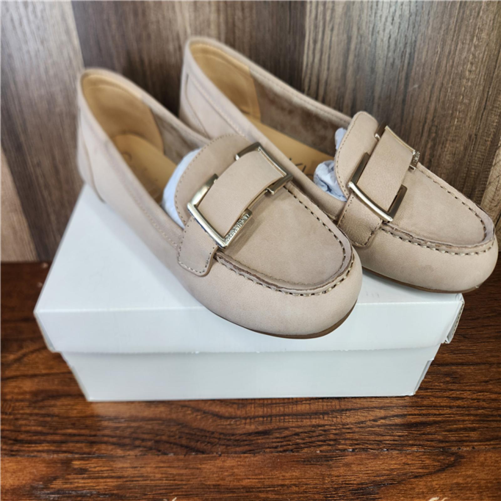 Calvin Klein Women's Lydia Casual Leather Loafers - Taupe - Size 8