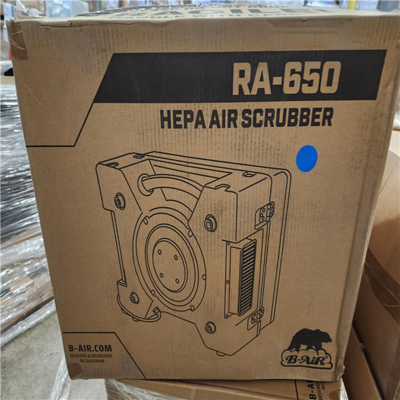 Phoenix Location SEALED B-Air 1/3 HP 2.5 Amp HEPA Air Scrubber Purifier for Water Damage Restoration Negative Air Machine in Blue