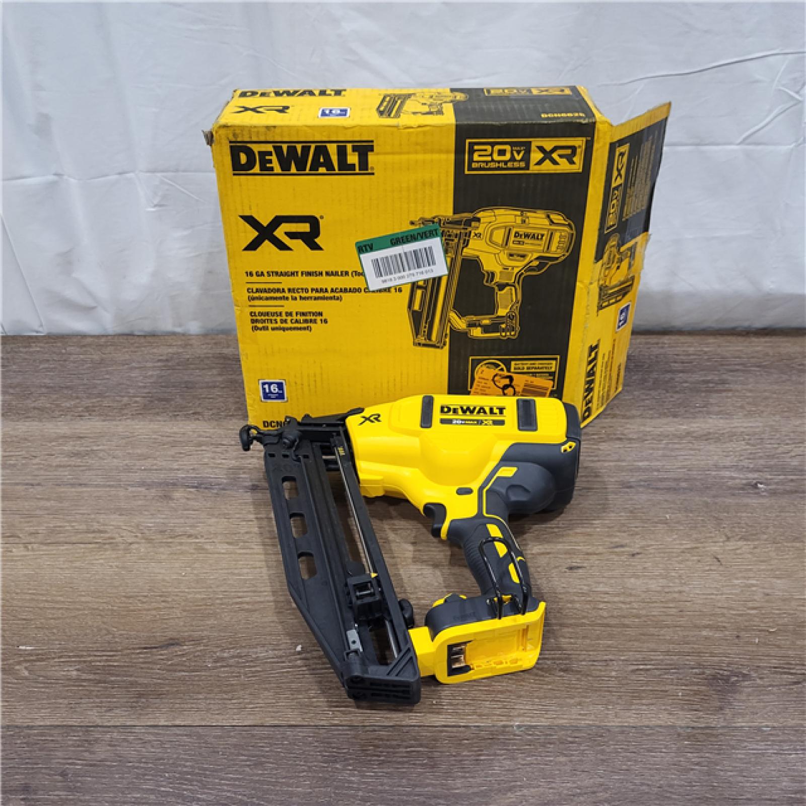 AS-IS 20V MAX XR 16-Gauge Lithium-Ion Cordless Finish Nailer (Tool Only)