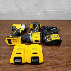 AS-IS ATOMIC 20-Volt MAX Lithium-Ion Cordless Combo Kit (2-Tool) with (2) 2.0Ah Batteries, Charger and Bag