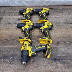 NEW! DEWALT-DCD708B 20V MAX* Brushless Atomic Compact 1/2in Drill/Driver (Tool Only) ( LOTE FOR 5)