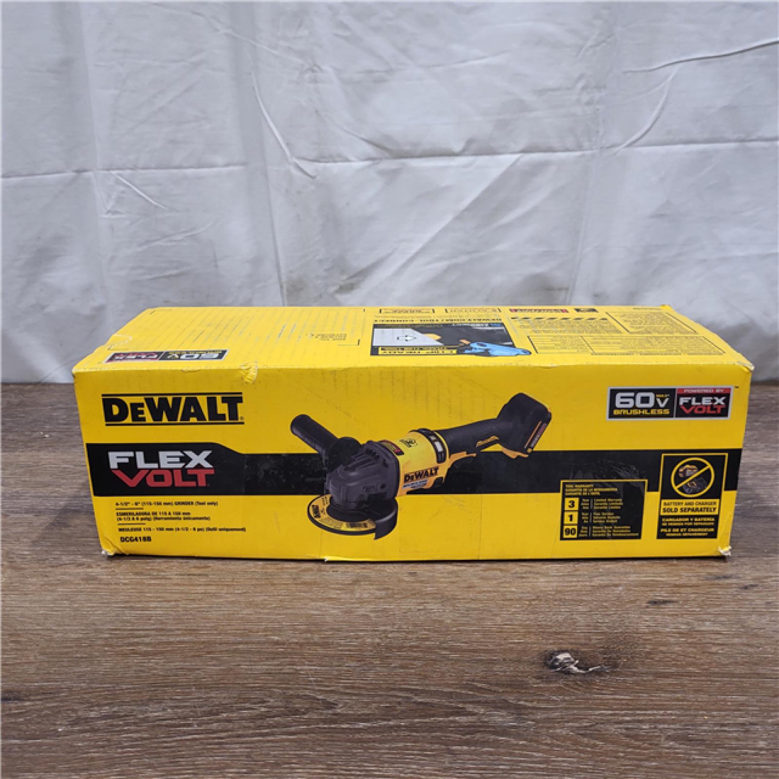 AS-IS DeWalt FLEXVOLT 60V MAX Cordless Grinder  4.5 - 6   9000 RPM  1 EA (115-DCG418B)