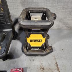 HOUSTON LOCATION - AS-IS DEWALT 20V MAX Lithium-Ion 200 Ft. Red Self Leveling Rotary Laser Level with Detector, 2.0Ah Battery, Charger, and TSTAK Case