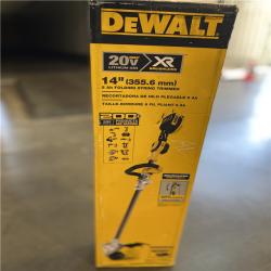 AS - IS  DEWALT 20V MAX 14 in. Brushless Cordless Battery Powered Foldable String Trimmer Kit with (1) 5 Ah Battery & Charger