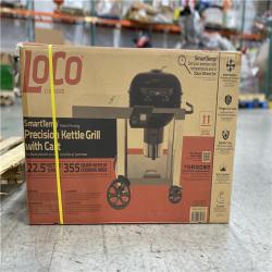 DALLAS LOCATION - LOCO 22.5 in. SmartTemp Kettle Charcoal Grill in Black with Cart