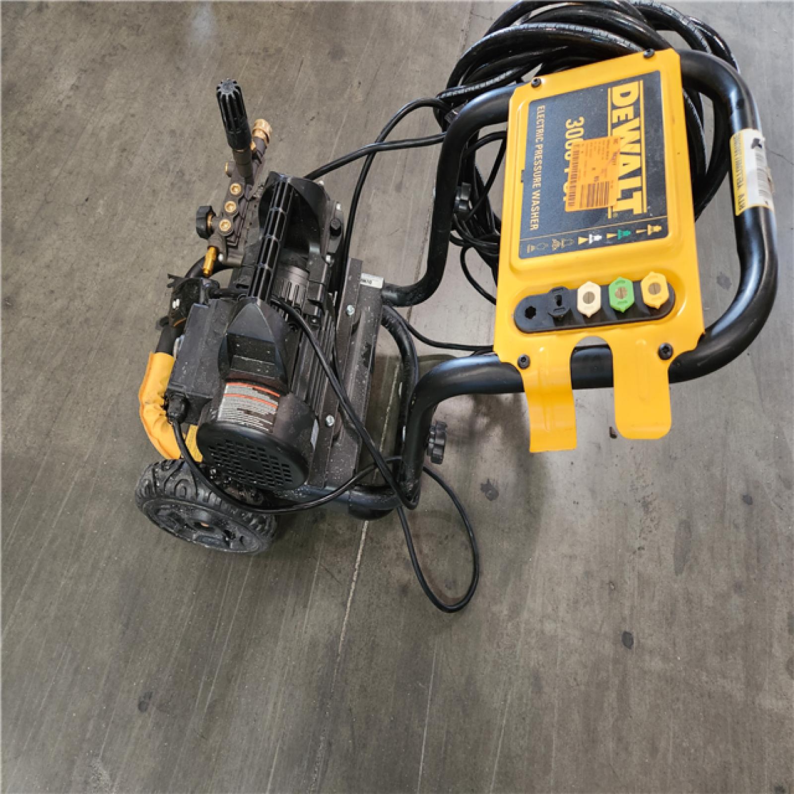 California AS-IS Dewalt 3000 PSI 1.0 GPM Cold Water Electric Pressure Washer w/ AAA Triplex Pump