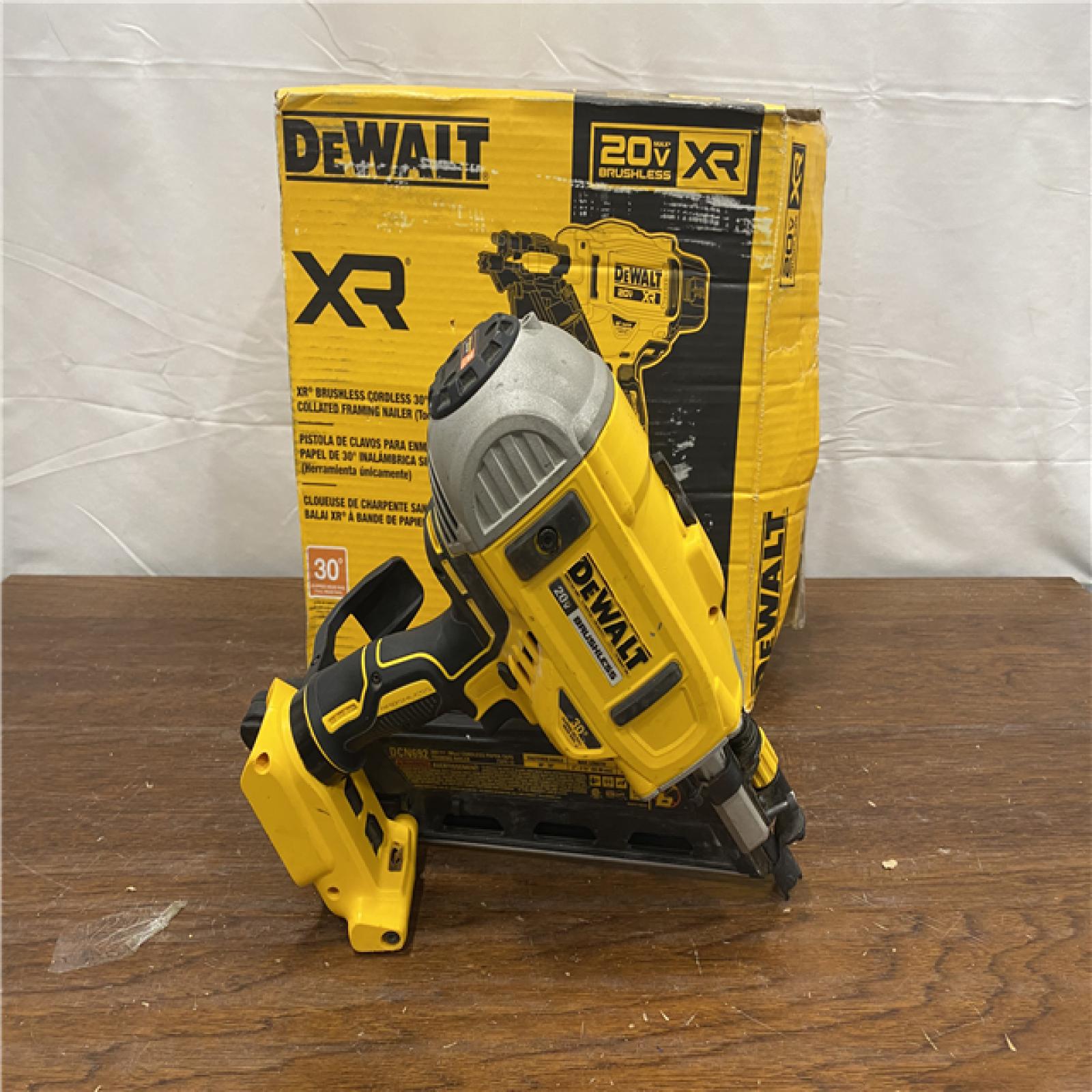 AS-IS DEWALT 20-Volt 30Â° Cordless Framing Nailer (Tool-Only)