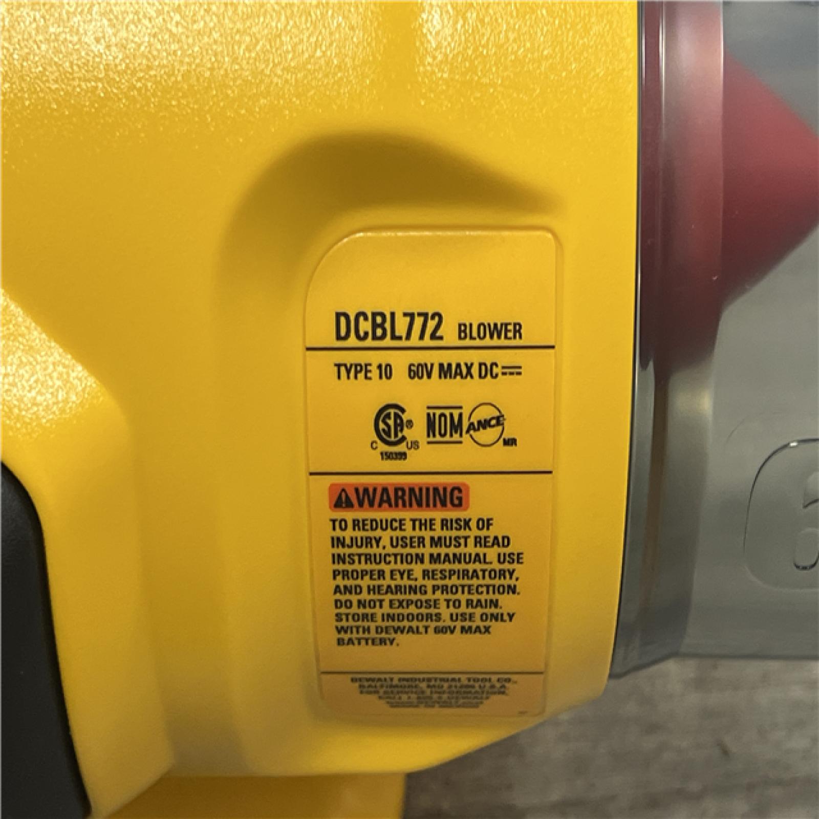 AS-IS DeWalt DEWALT 60V AXIAL BLOWER