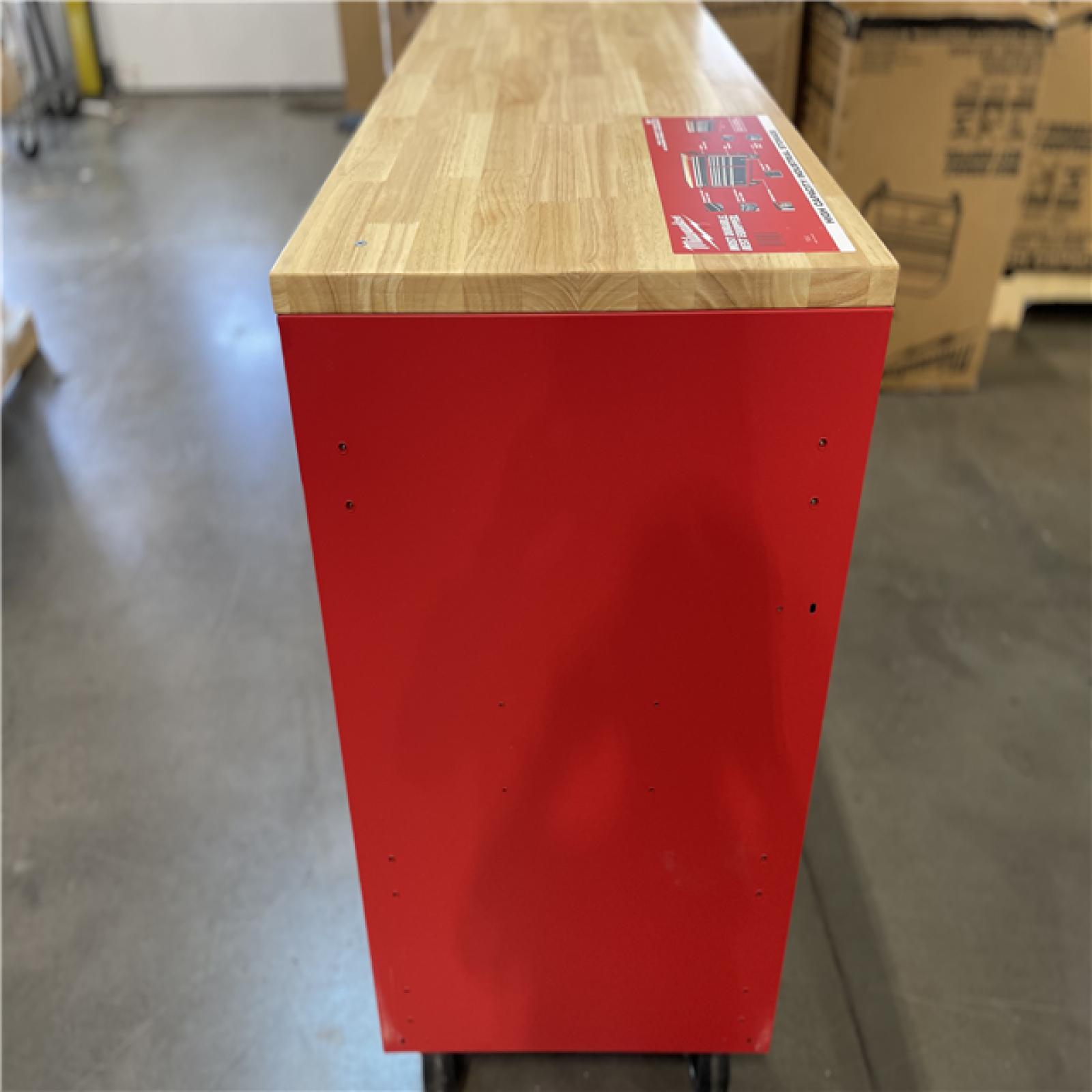 DALLAS LOCATION - Milwaukee Tool Storage 52 in. W Heavy Duty Red Mobile Workbench Cabinet