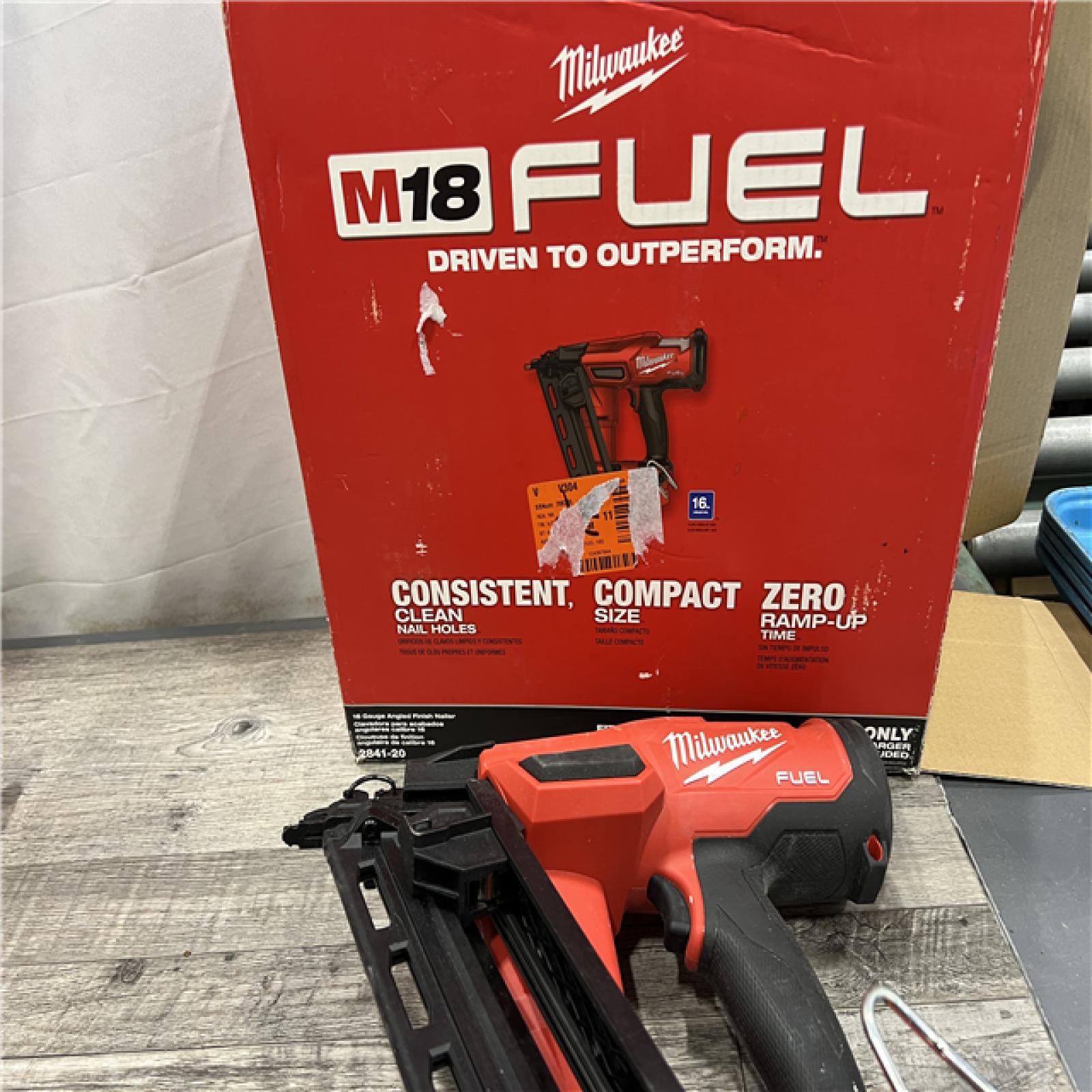 AS-IS Milwaukee 2841-20 18V Cordless Gen II 16 Gauge Angled Finish Nailer (Tool Only)