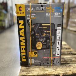 DALLAS LOCATION - Firman Hybrid 7500-Watt Dual Fuel (Gasoline/Propane) Portable Generator