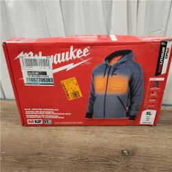 AS-IS Milwaukee M12 12-Volt Cordless Gray Heated Jacket Hoodie Kit (X-Large)