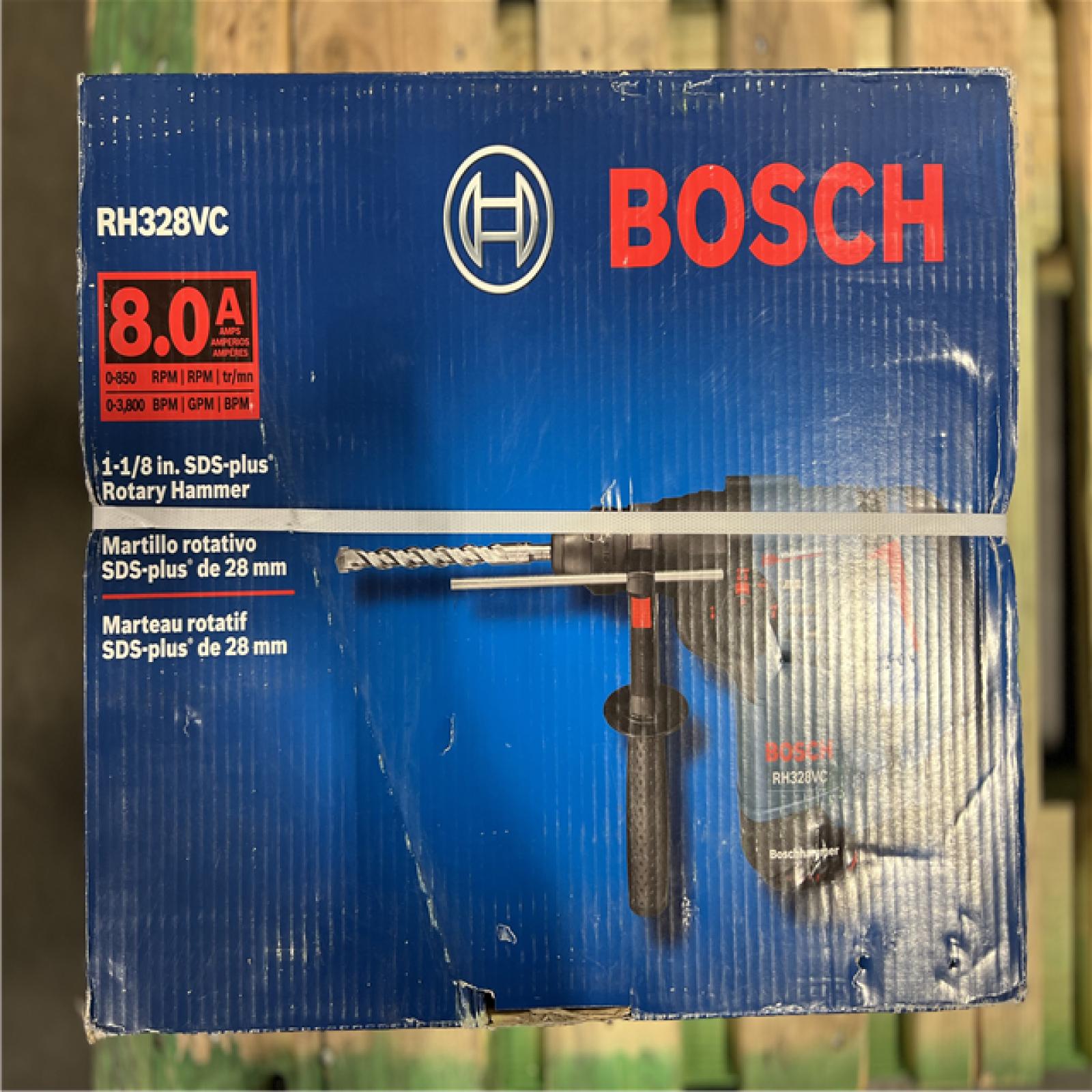 NEW! - Bosch 8 Amp 1-1/8 in. Corded Variable Speed SDS-Plus Concrete/Masonry Rotary Hammer Drill with Depth Gauge and Carrying Case