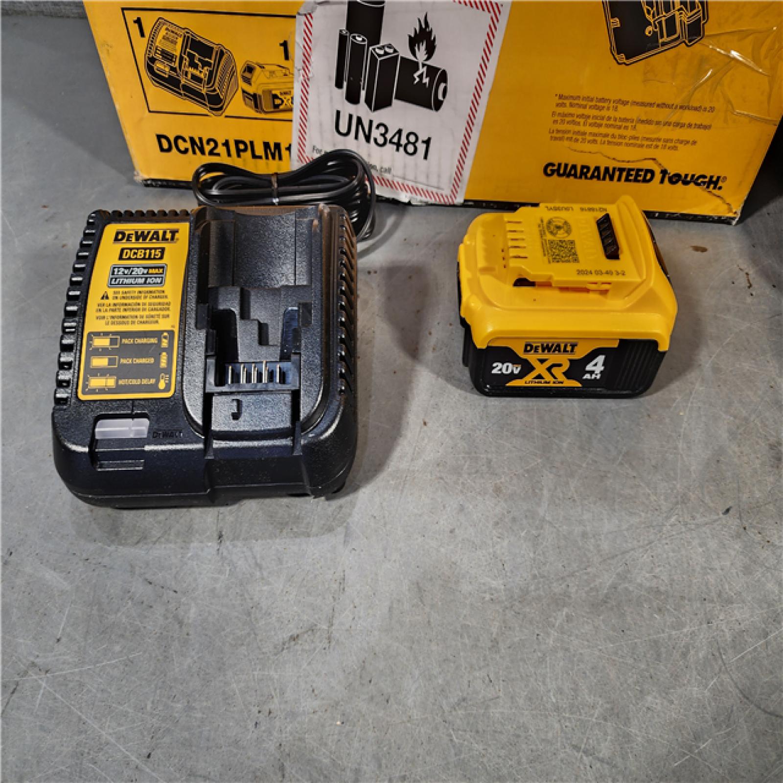 HOUSTON LOCATION - AS-IS DeWalt 20V MAX Collated Cordless Framing Nailer Tool Kit with Rafter Hook