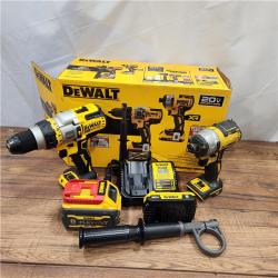 AS-IS 20V MAX Cordless Brushless Hammer Drill/Driver 2 Tool Combo Kit with FLEXVOLT ADVANTAGE