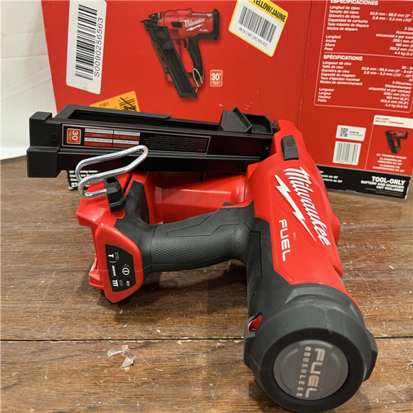 AS-ISMilwaukee M18 FUEL 30 Degree Framing Nailer