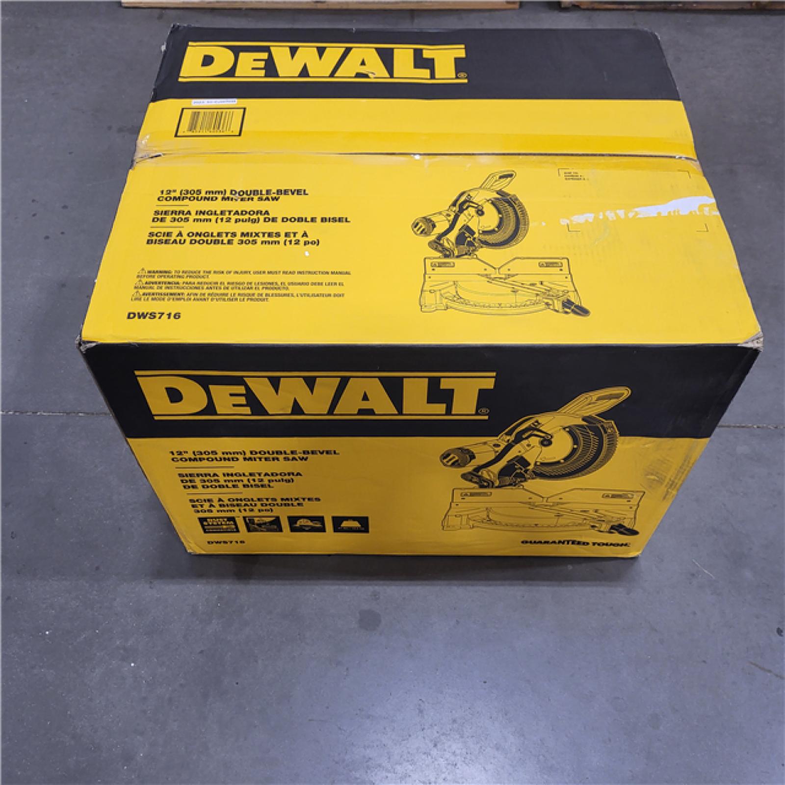 GOOD DeWalt 15 Amp Corded 12 in. Compound Double Bevel Miter Saw