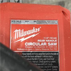 AS-IS Milwaukee 2830-20 Rear Handle Circular Saw M18 FUEL 7-1/4  Cordless Brushless Tool Only