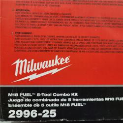 AS-IS Milwaukee  M18 FUEL 5-TOOL COMBO KIT