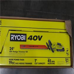 California NEW Ryobi 40V Hedge Trimmer Kit 24 (2 Boxes) 