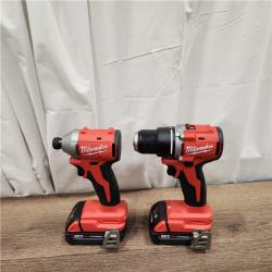 AS-IS Milwaukee M18 Compact Brushless 2-Tool Combo Kit