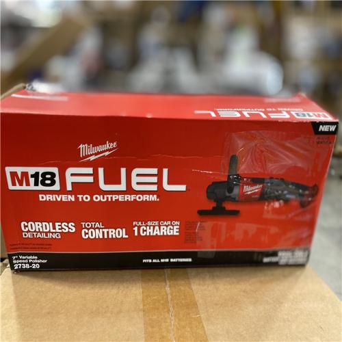 NEW!- Milwaukee M18 FUEL 18V Lithium-Ion Brushless Cordless 7 in. Variable Speed Polisher (Tool-Only)