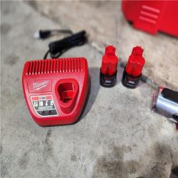 HOUSTON LOCATION - AS-IS Milwaukee M12 Force Logic Press Tool 1/2 in. to 1 in. Kit (MISSING 3/4 PRESS JAW)