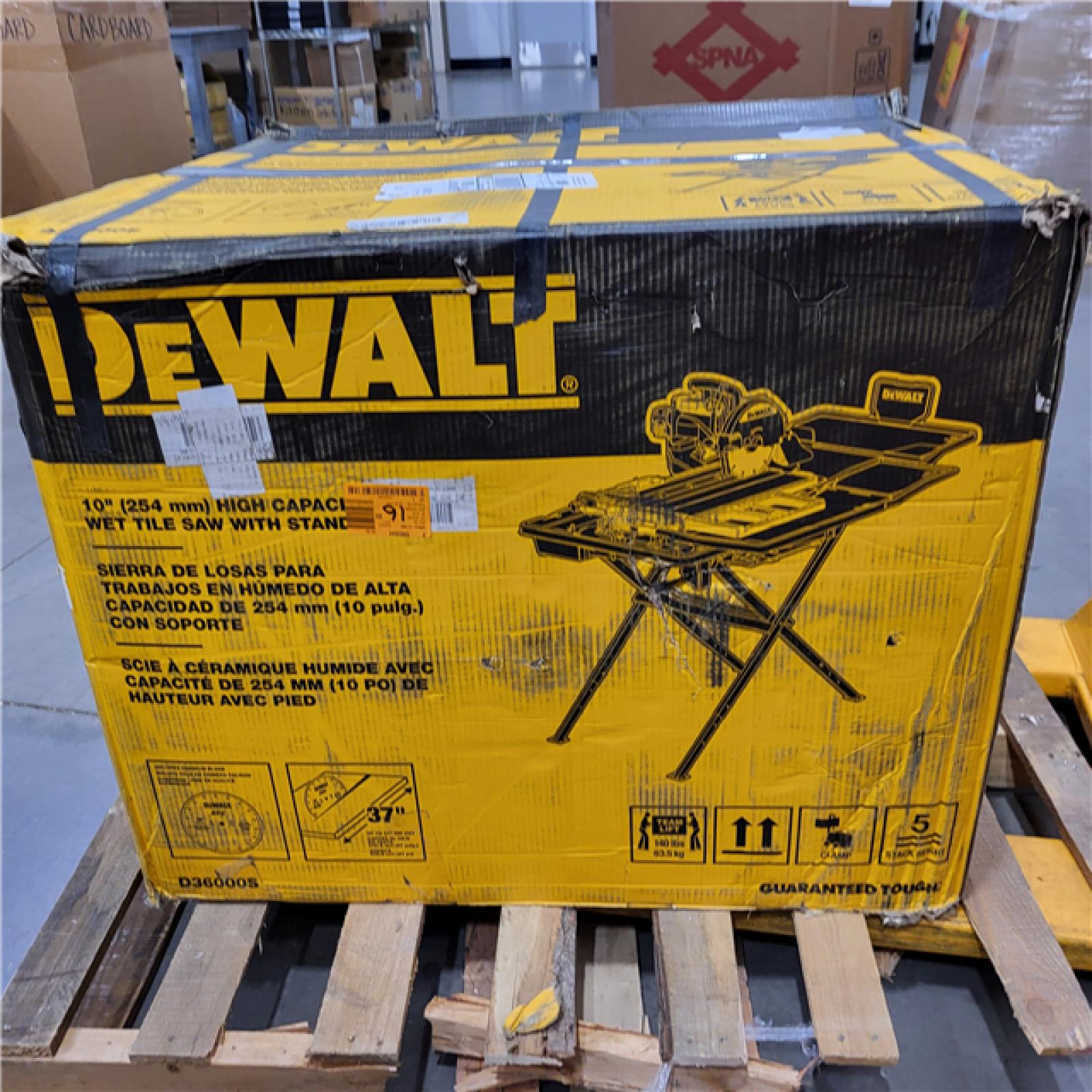 NEW- DeWALT D36000S 10 Professional Heavy Duty Wet Tile Saw Attachment W/ Stand