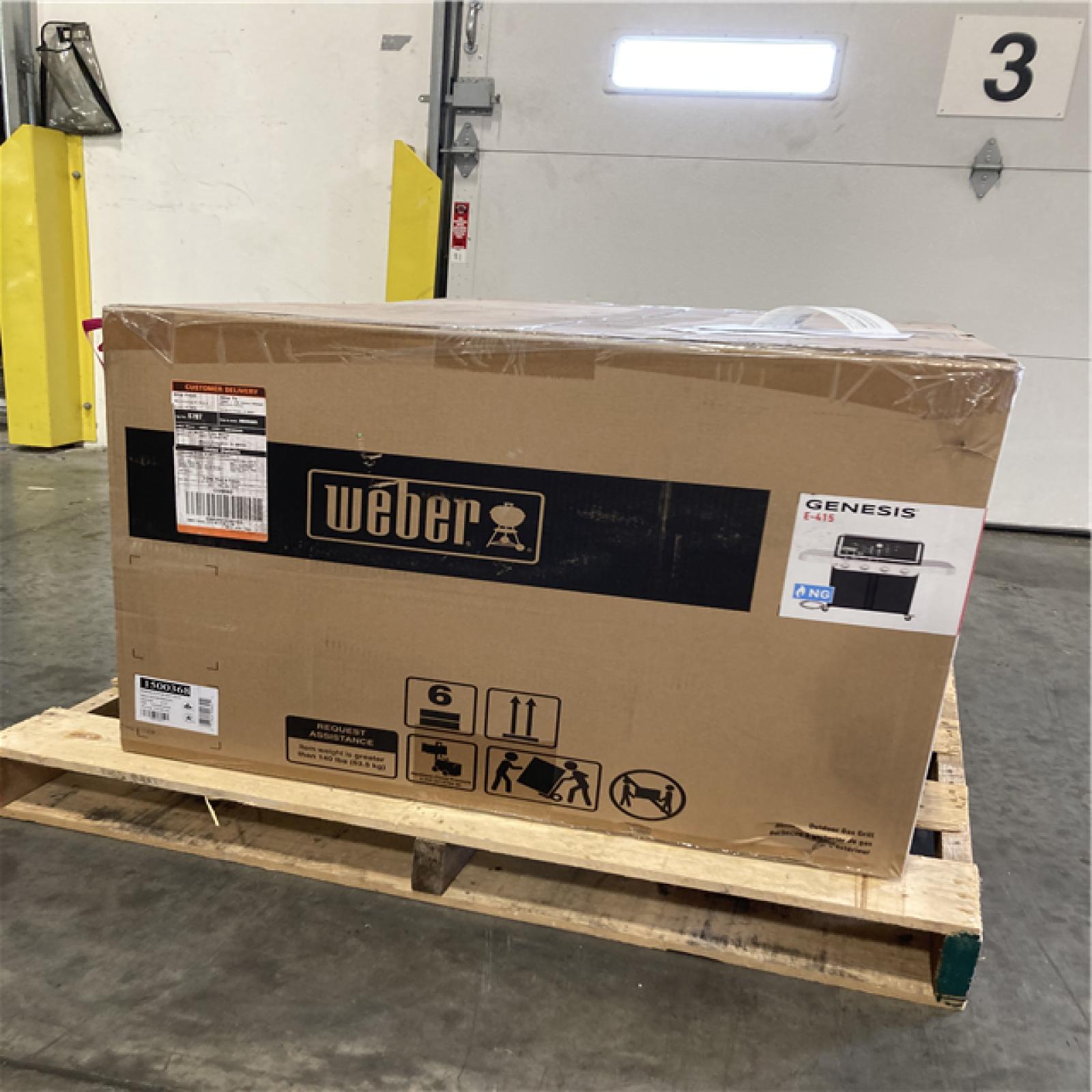 DALLAS LOCATION - Weber Genesis E-415 4-Burner Natural Gas Grill in Black