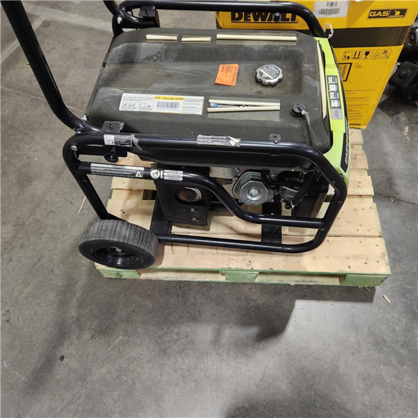 Dallas Location - As-Is RYOBI 6500-Watt Gasoline Powered Portable Generator