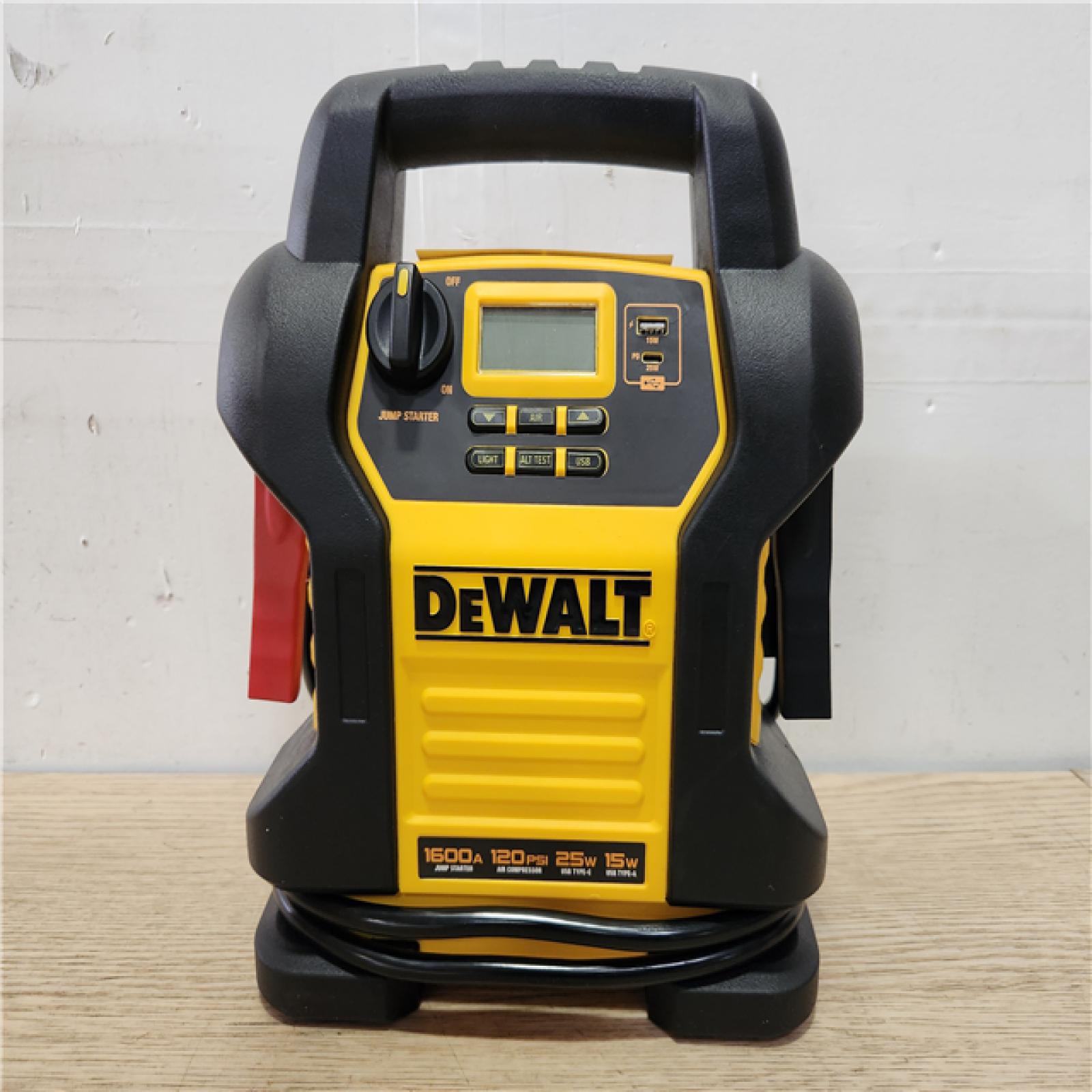 Phoenix Location DEWALT 1600 Peak Amp Jump Starter with Digital Compressor and USB Power Bank