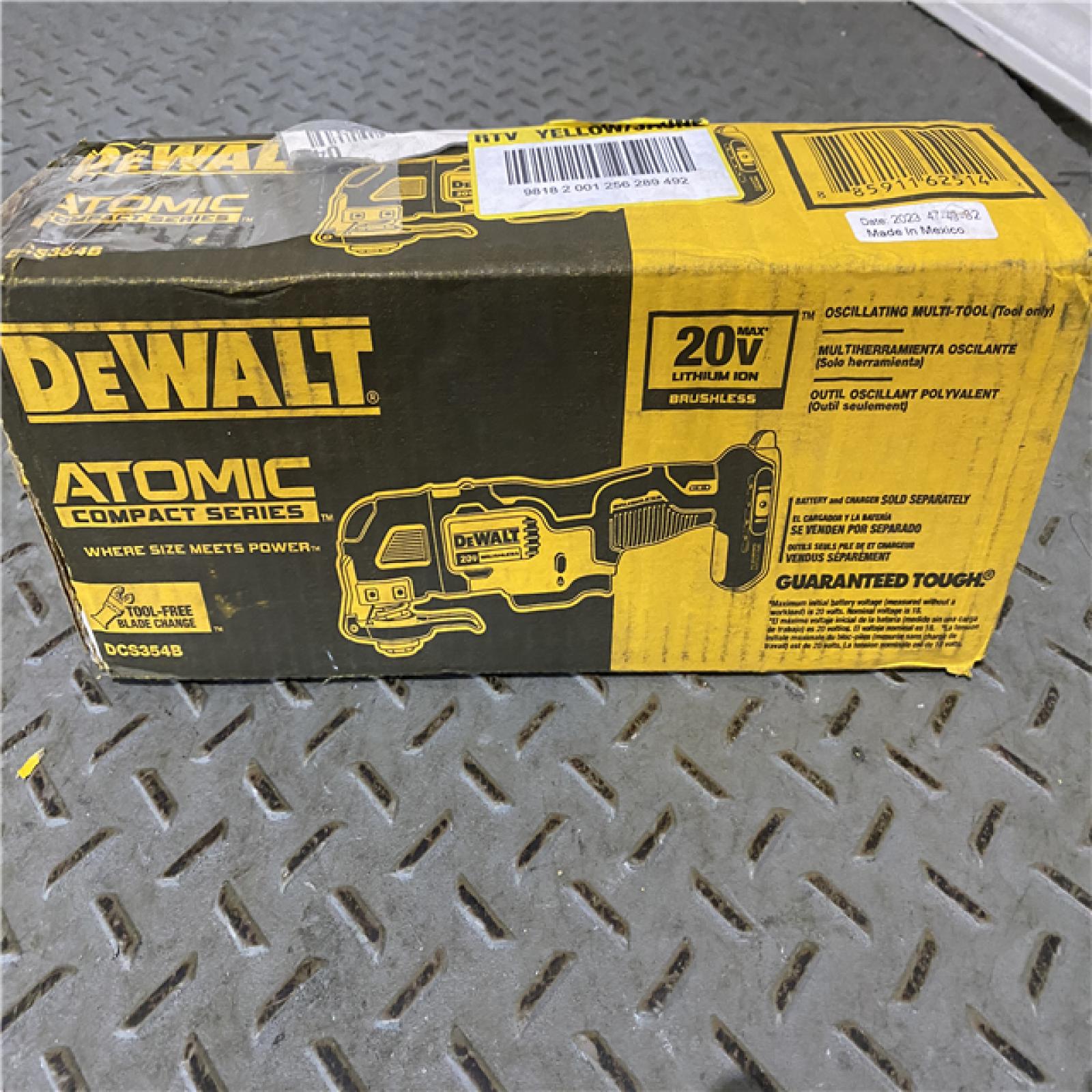 Houston location AS-IS DEWALT ATOMIC 20V MAX Cordless Brushless Oscillating Multi Tool (Tool Only)