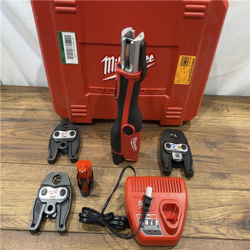 AS IS Milwaukee M12 Force Logic Press Tool 1/2 in. to 1 in. Kit