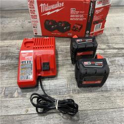 AS-IS Milwaukee M18 18-Volt Lithium-Ion XC Starter Kit with Two 5.0Ah Batteries / Charger (48-59-1852B)