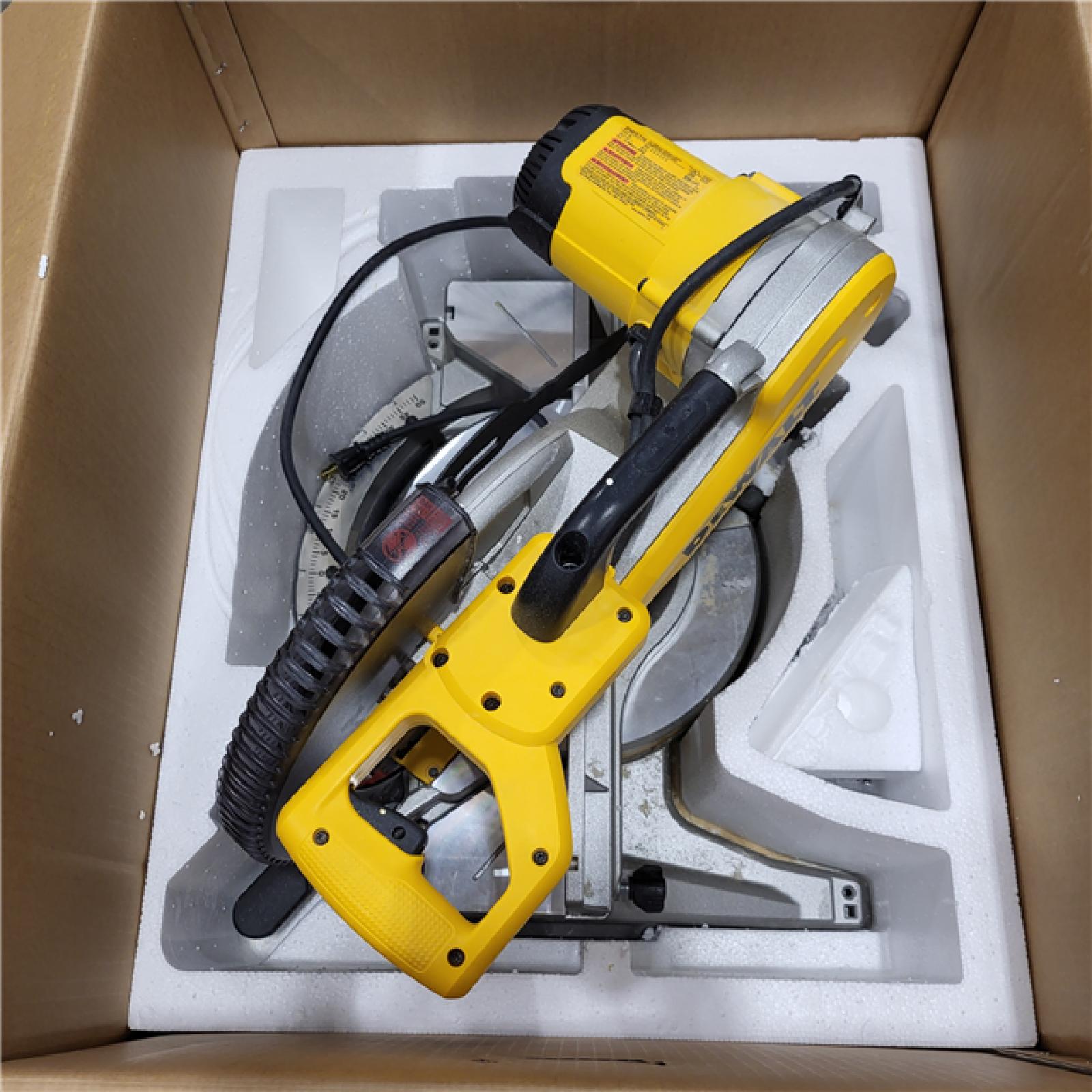 AS-IS DeWalt 15 Amp Corded 12 in. Compound Double Bevel Miter Saw