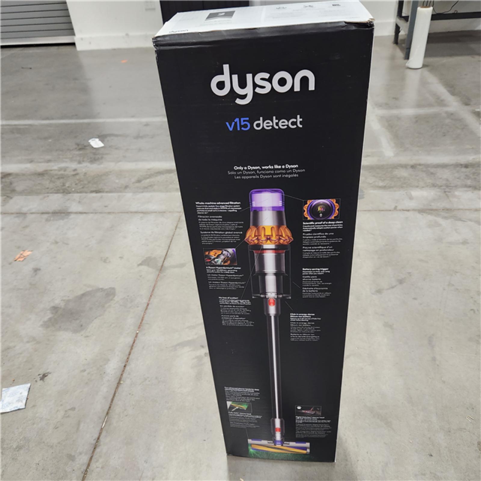 New-Dyson V15 Detect Cordless Stick Vacuum - Yellow/Nickel