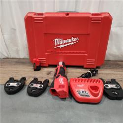 AS IS Milwaukee M12 Force Logic Press Tool 1/2 in. to 1 in. Kit